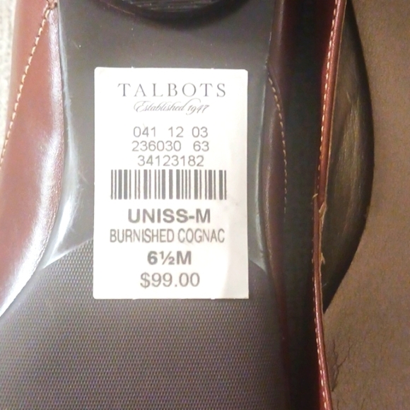 Talbots Ballet Flats Uniss Brown Leather Flats - Picture 9 of 10